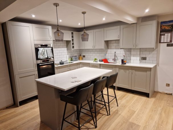 Luxury kitchen extension in Buckinghamshire featuring modern design and high-spec finishes