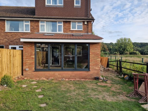 Single story kitchen extension in wooburn green with bi-fold doors